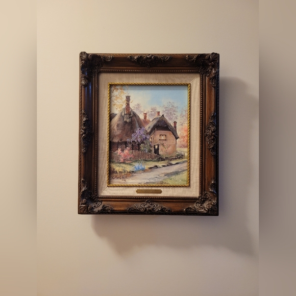 Marty Bell “Longstock Lane” Signed & Framed Limited Ed. w/ COA 1990